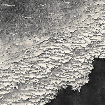 D Detalle de Wabi sabi de onda blanca y negra de textura de decoración de pared con cuchillo de paleta Pinturas al óleo